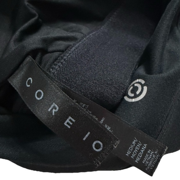 CORE 10 Womens Medium Black Ruffle Back Sports Bra Athleisure Activewear - Picture 7 of 9